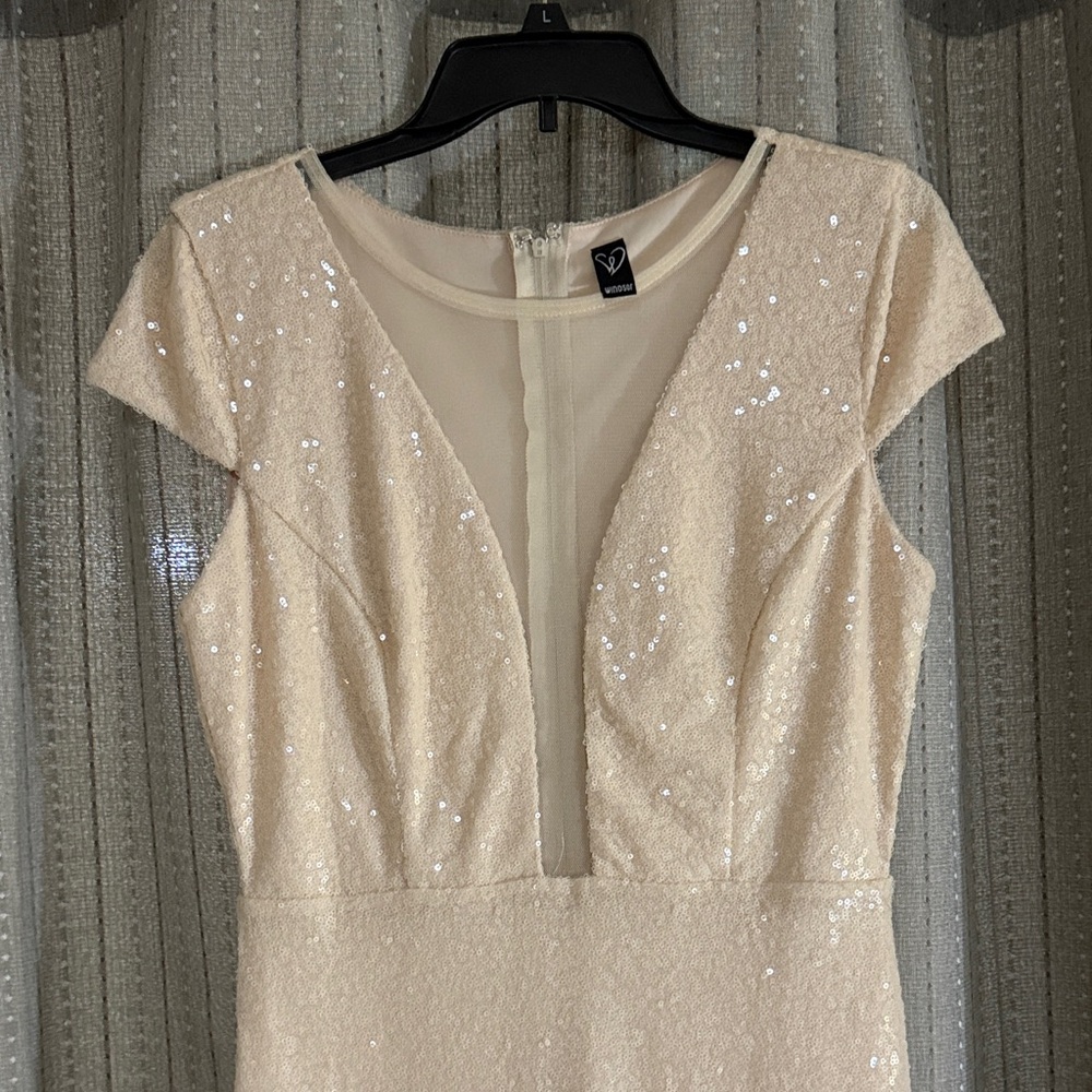 Windsor Cream Sequin Dress